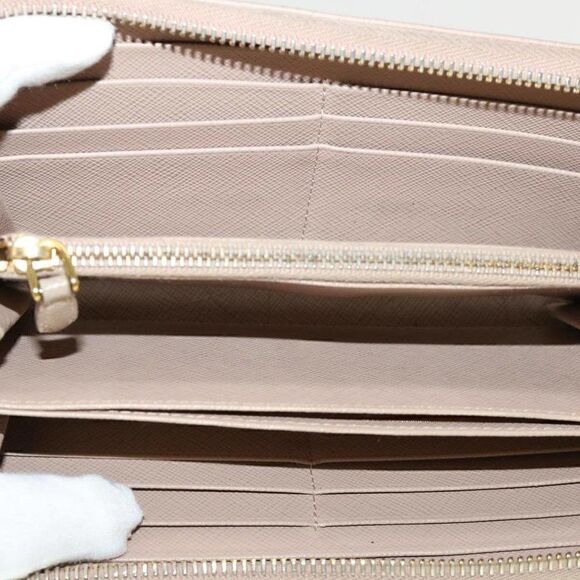 PRADA Long Wallet Safiano Leather Pink - Picture 9 of 15